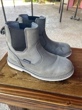 Ridgecut YWF-2202 Waterproof Gray Men's 8 Chelsea Work Boots